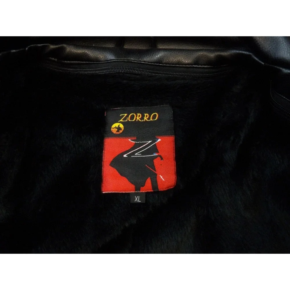 Zorro USA Marine Corps Jacket XL Faux‎ Leather Eagle Patch Water Resistant New